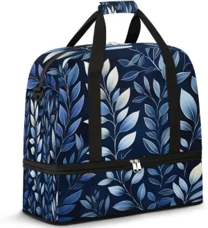 Exquisite Vivid Print Flora Travel Duffle Bag, Collapsible Travel Bag Sports Gym Bag With Shoes Compartment Weekender Bag Overnight Bag For Women Men