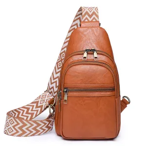 Falan Mule Small Sling Bag for Women Leather Crossbody Fanny Packs Chest Bag for Women