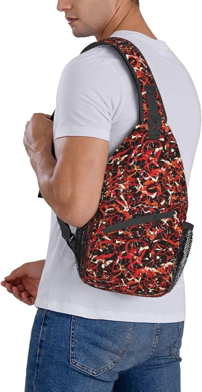 Fashion Chest Sling Bag For Women Men Adjustable Strap Crossbody Shoulder Backpack Hiking Travel Fashion Unisex Daypack