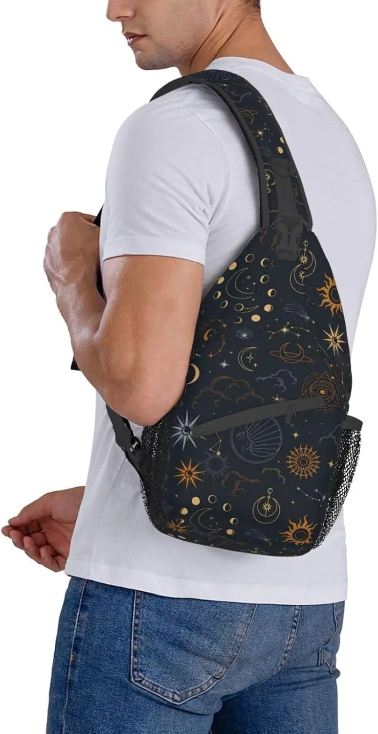 Fashion Chest Sling Bag For Women Men Adjustable Strap Crossbody Shoulder Backpack Hiking Travel Fashion Unisex Daypack