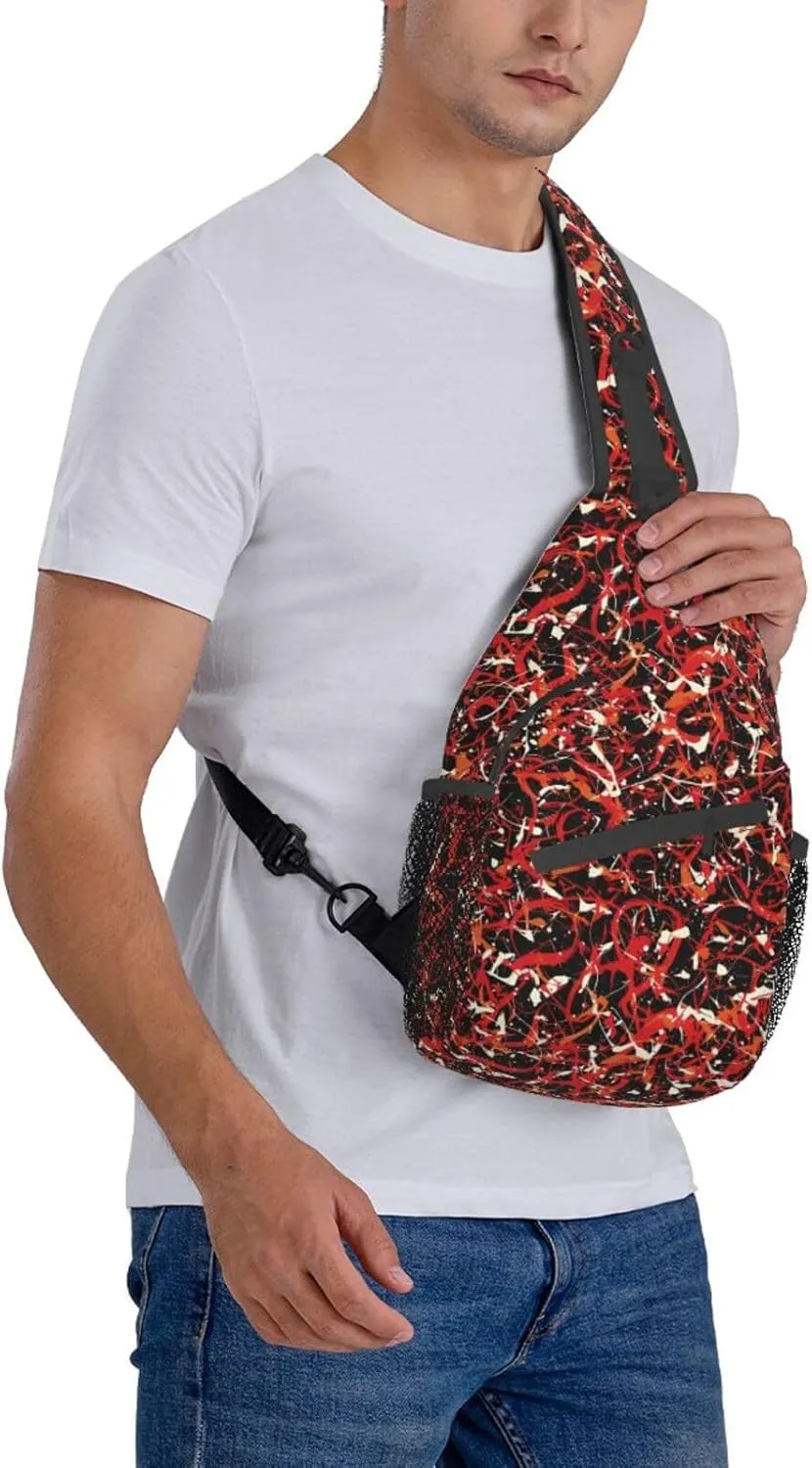 Fashion Chest Sling Bag For Women Men Adjustable Strap Crossbody Shoulder Backpack Hiking Travel Fashion Unisex Daypack