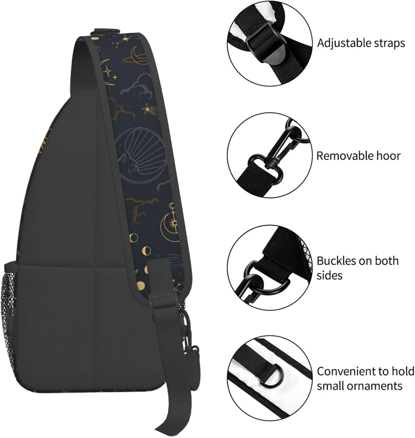 Fashion Chest Sling Bag For Women Men Adjustable Strap Crossbody Shoulder Backpack Hiking Travel Fashion Unisex Daypack