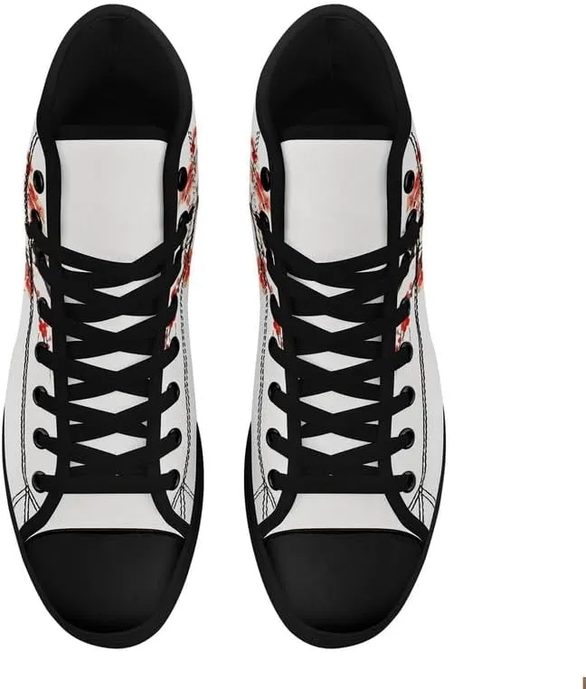 Fashion Chinese Style Canvas High-top Shoes Comfortable Panda Bamboo Cranes Eastern Casual Walking Shoes for Men Women
