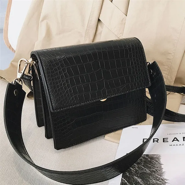 Fashion Crocodile Chains Women's Designer Handbags High Quality PU Leather Women Totes Ladies Alligator Shoulder Crossbody Bags