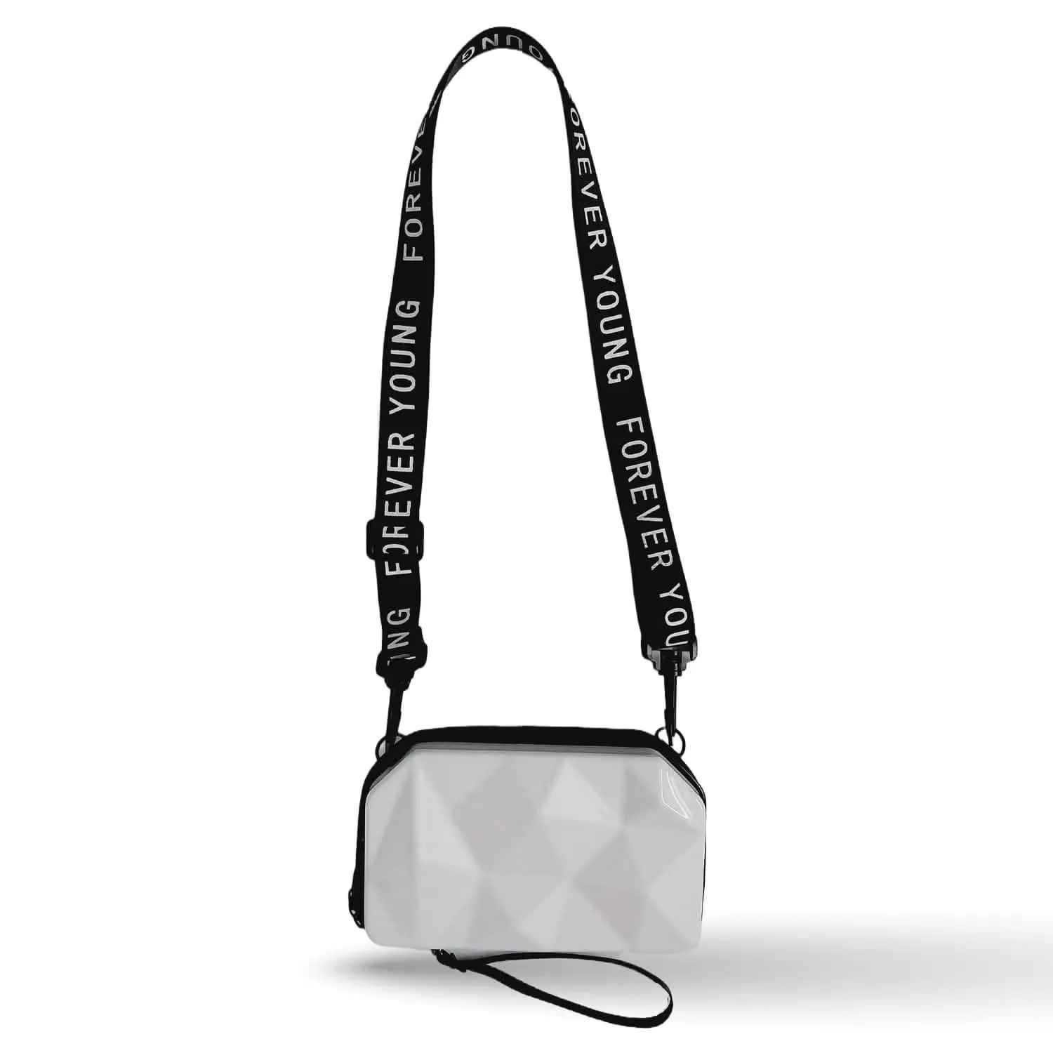 Fashion Street FS 3D Silver Sling Box Bag