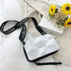 Fashion Street FS 3D Silver Sling Box Bag