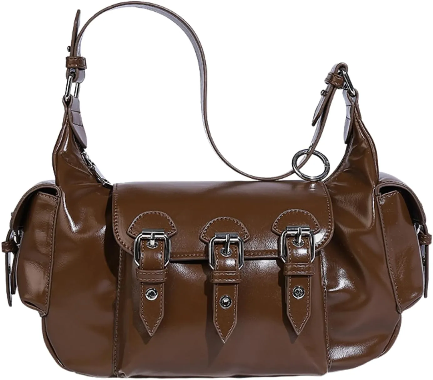 Fashion Tote Bag for Women Y2k Purse Coquette Shoulder Bag Trendy Sling Purse Large Classy Demure Handbag Daily Purse (brown)