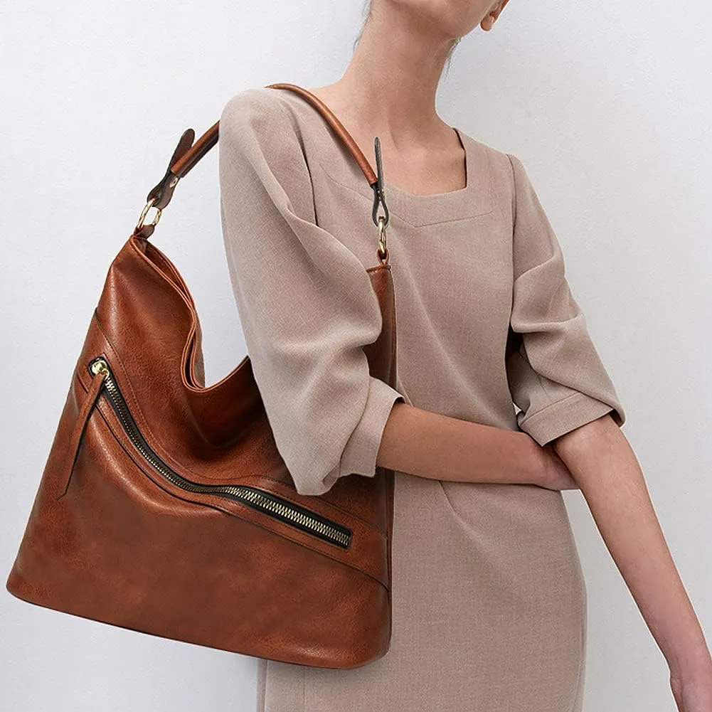 Faux Leather Handbag for Women Top Handle Shoulder Bag Crossbody Bag Retro Tote Bag Hobo Purse Snake Print Bucket Bag