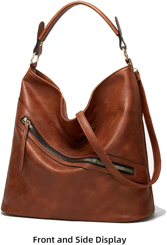 Faux Leather Handbag for Women Top Handle Shoulder Bag Crossbody Bag Retro Tote Bag Hobo Purse Snake Print Bucket Bag