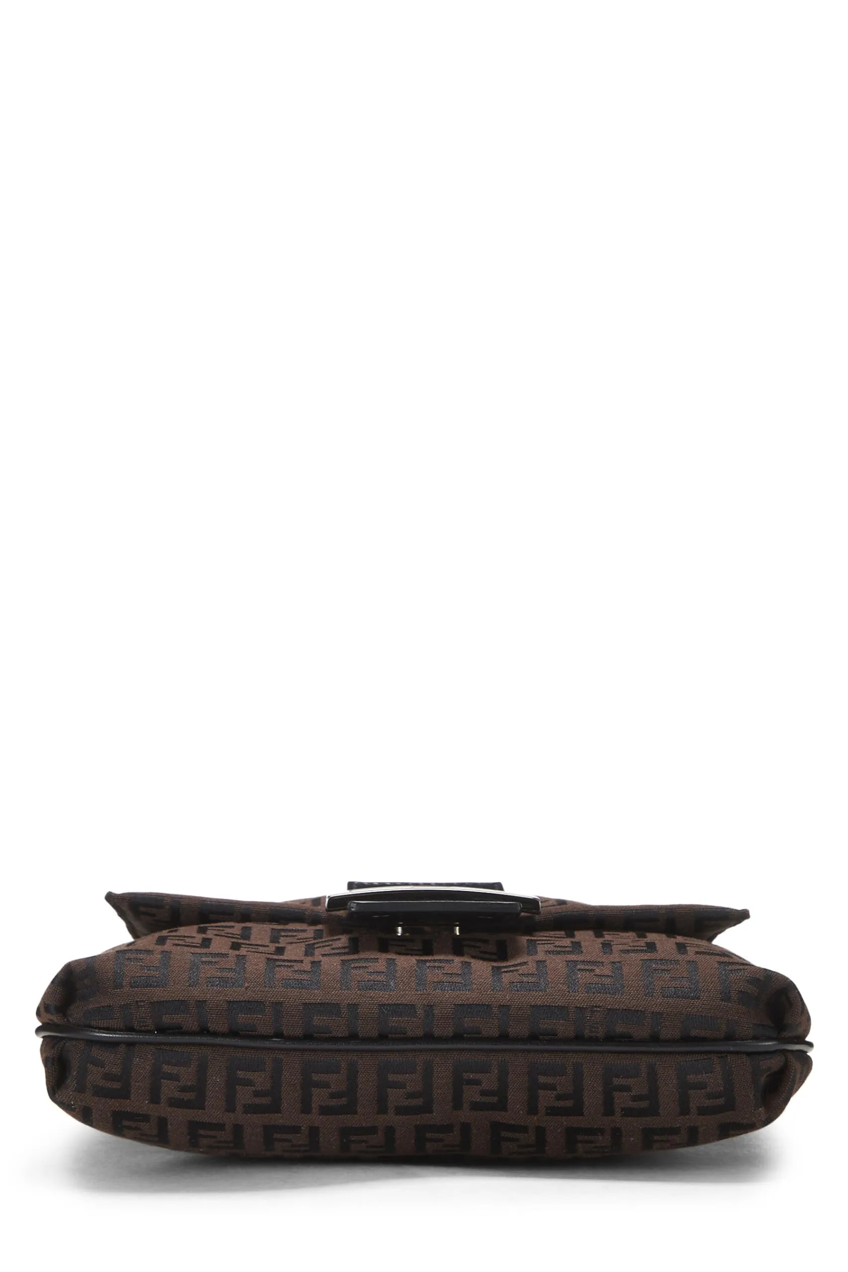 Fendi,  Brown Zucchino Canvas Tube Messenger Small, Brown