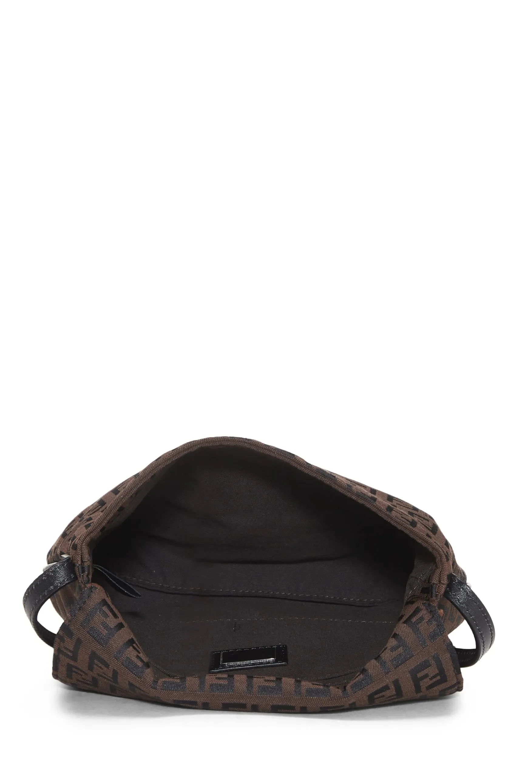 Fendi,  Brown Zucchino Canvas Tube Messenger Small, Brown