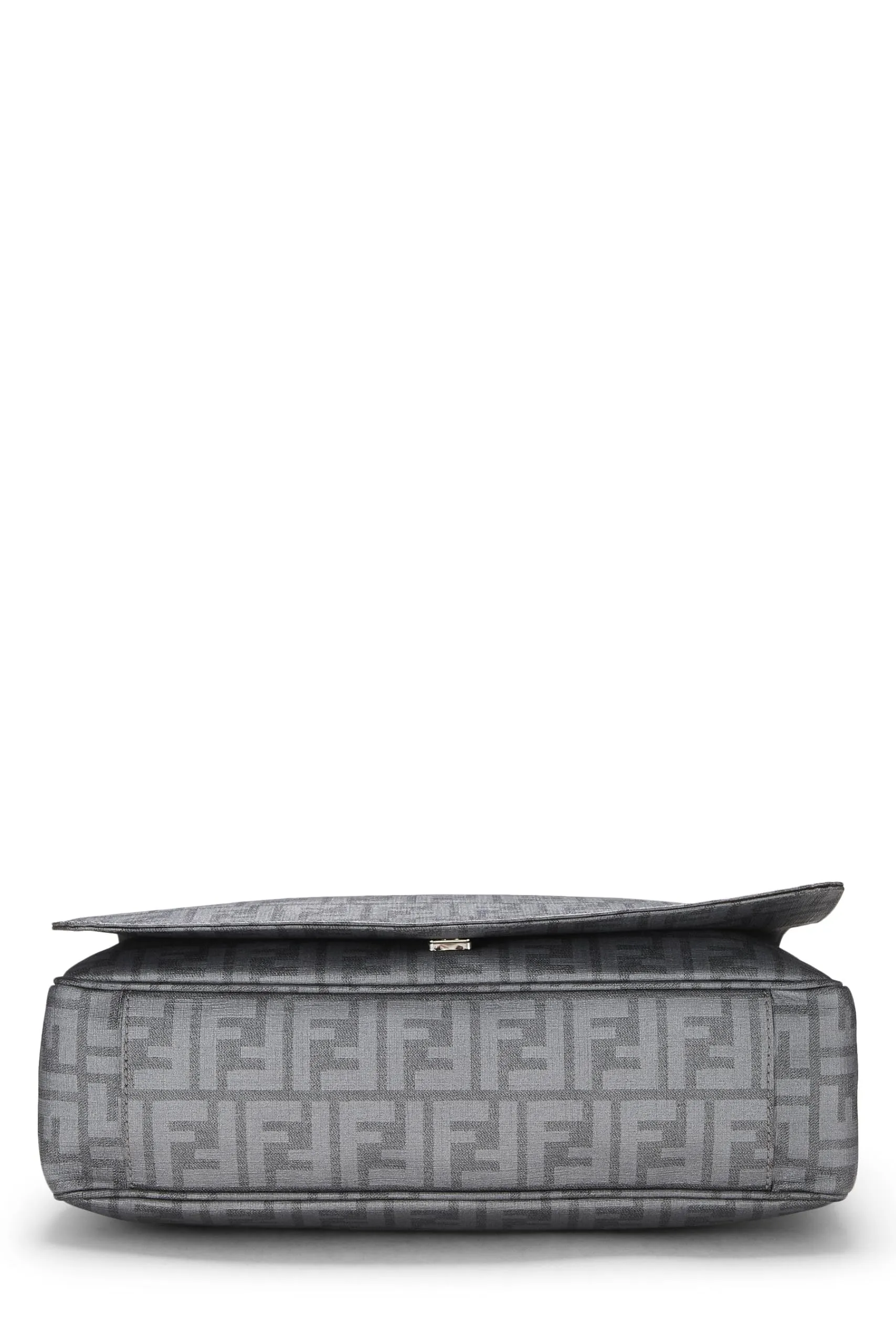 Fendi,  Grey Zucca Coated Canvas Messenger Large, Grey