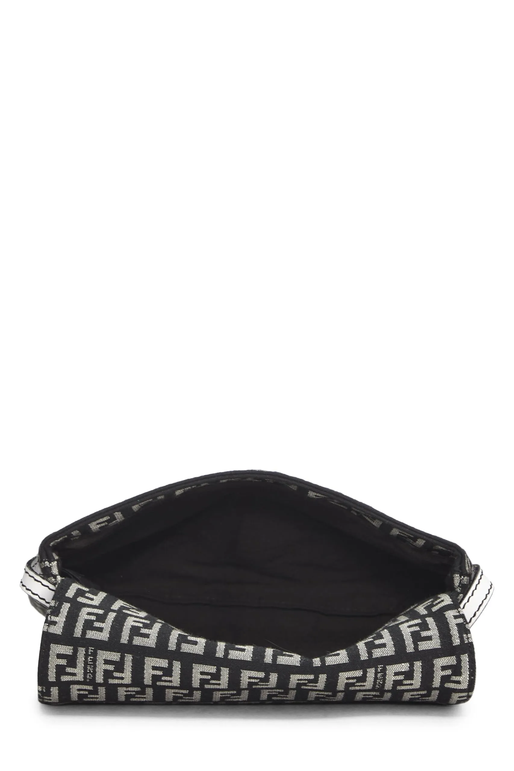Fendi,  Navy Zucchino Canvas Tube Messenger, White