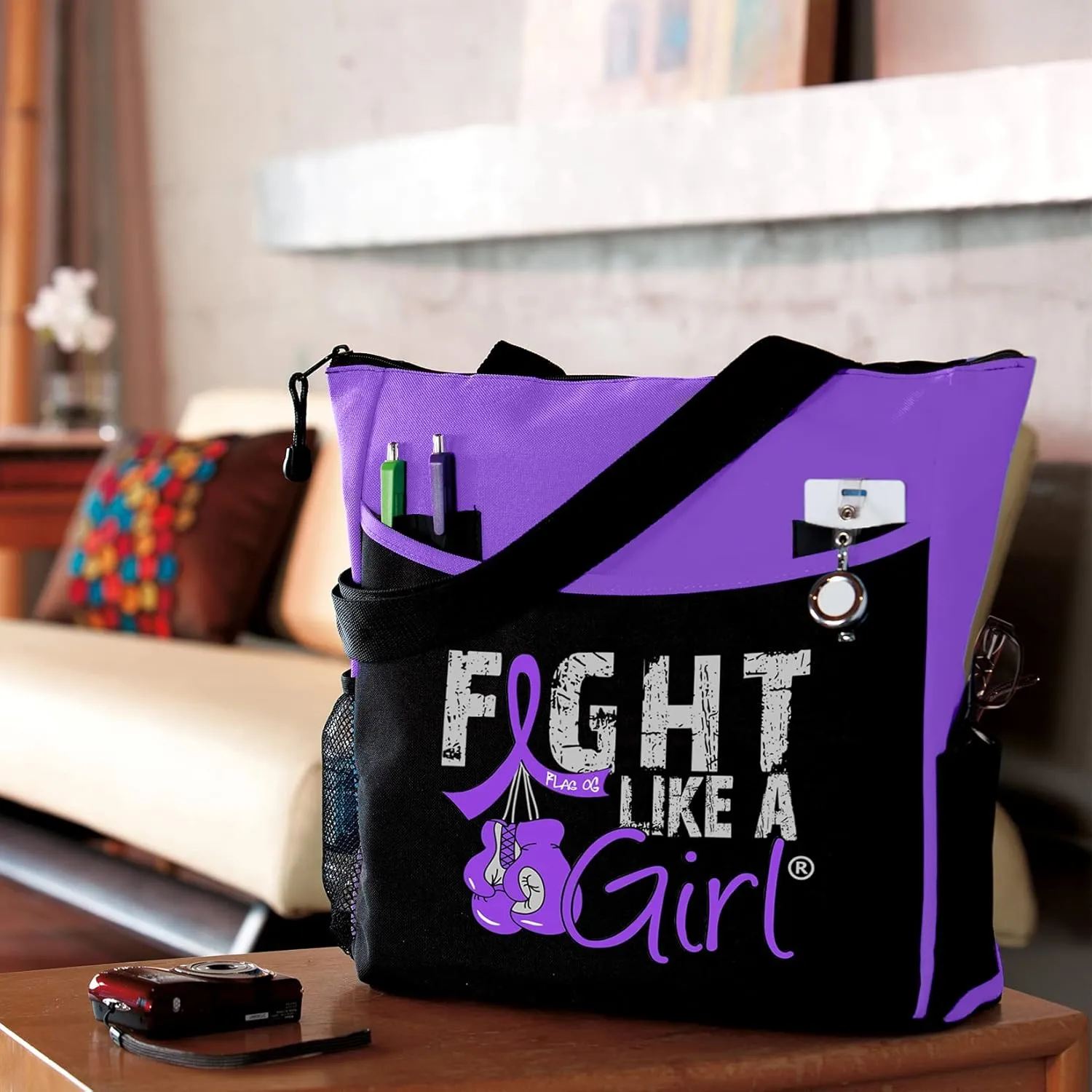 Fight Like a Girl Knockout Dakota 5-Pocket Tote Bag