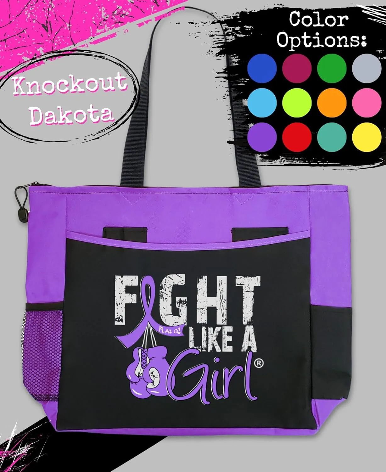 Fight Like a Girl Knockout Dakota 5-Pocket Tote Bag