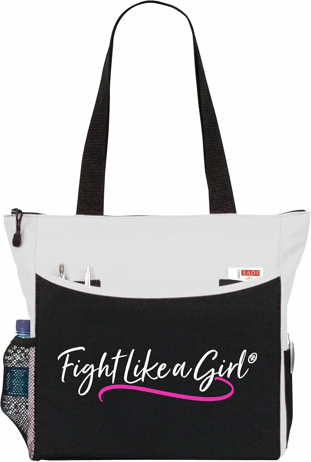 Fight Like a Girl Script Dakota 5-Pocket Tote Bag
