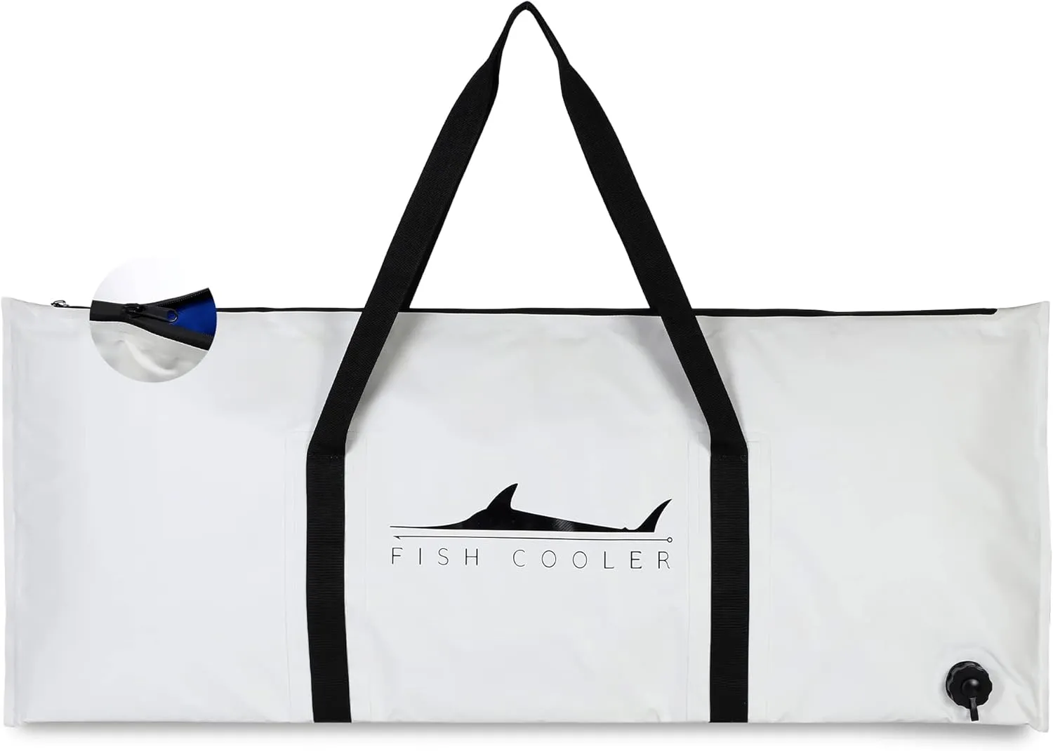 Fish Bag, Fish Kill Bag, Fishing Cooler Bags, Kill Bags For Fishing, Insulated, Cooling Gear, Big, Waterproof For Kayak, Transport, Weigh In, Catch, Ice, Tuna, Salmon, Bass, Trout, 41 x 16.5 Inch