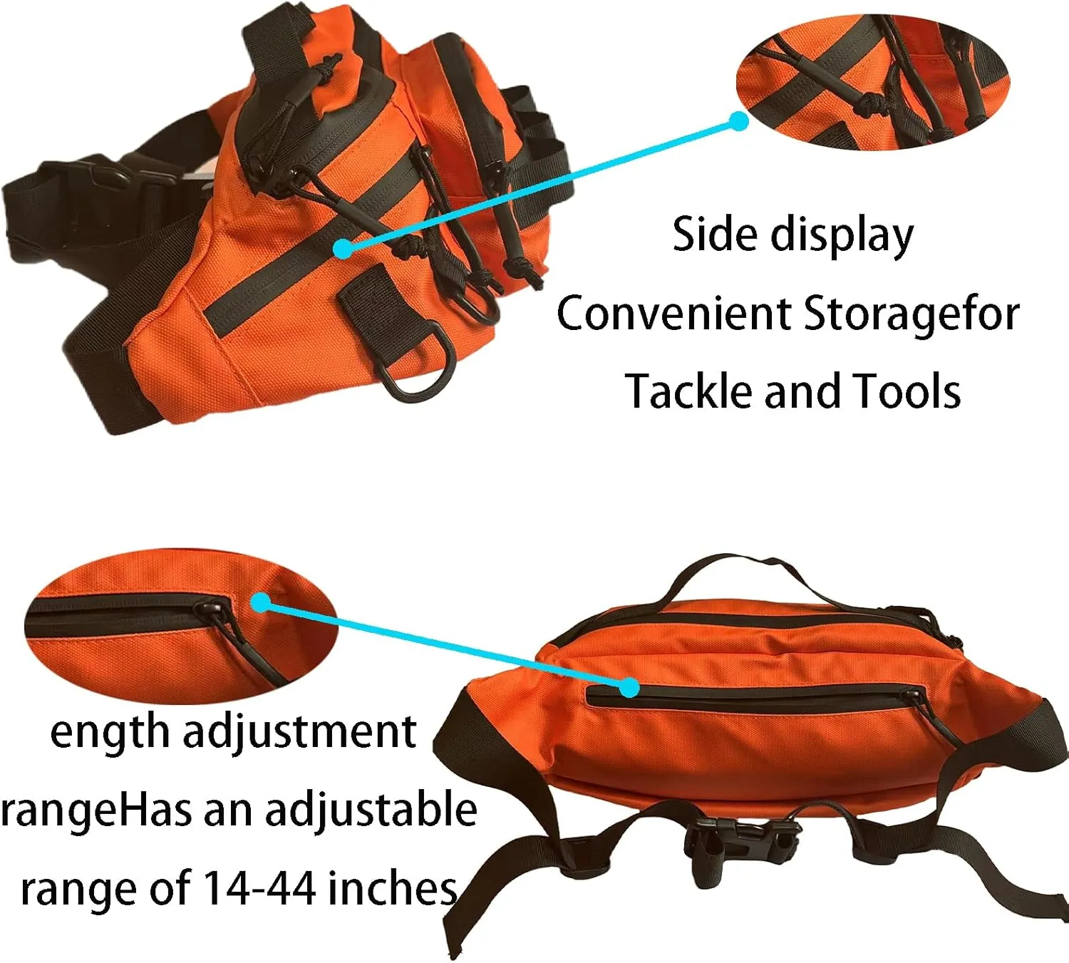 Fishing Fanny Pack for Men -Fishing Fanny Pack-Lightweight and Fishing Sling Pack