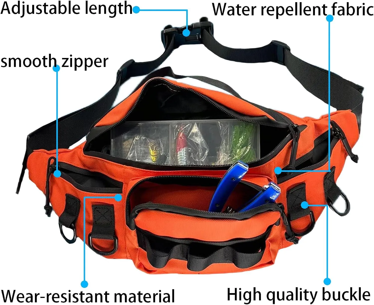 Fishing Fanny Pack for Men -Fishing Fanny Pack-Lightweight and Fishing Sling Pack