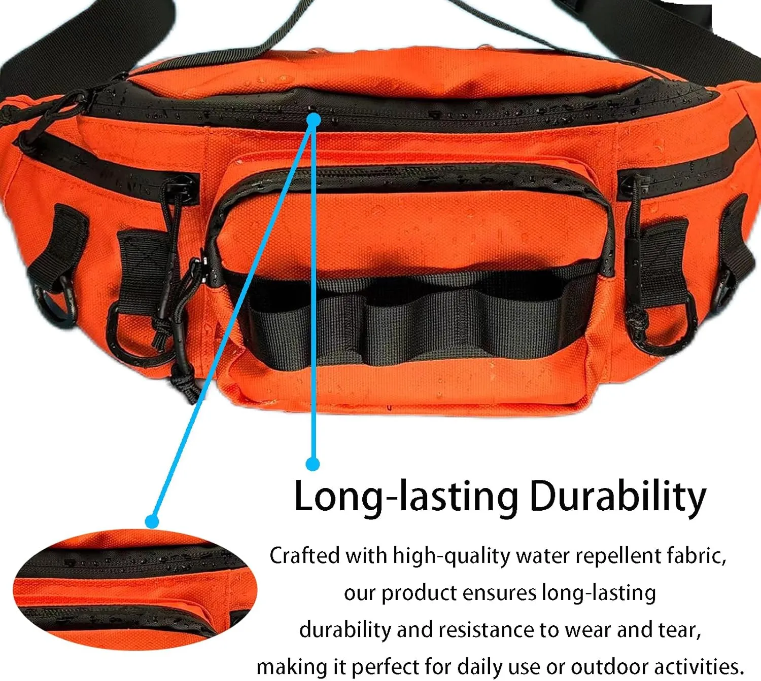Fishing Fanny Pack for Men -Fishing Fanny Pack-Lightweight and Fishing Sling Pack