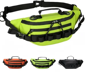 Fishing Fanny Pack,YIANTU,Fishing Backpack For Men & Women,Fly Fishing Bag,Fishing Tackle Bag,Ideal For Fishing, Camping, Hiking And More! (Green Colour)