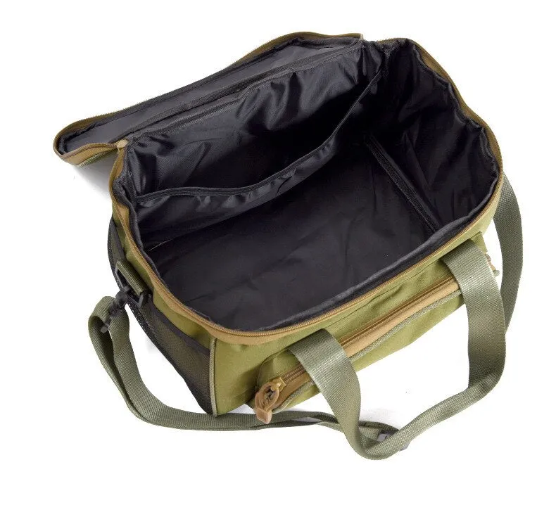 FIshing Gear Packages Outdoor Bag Army Green Multi-Purpose bags LURE Quadrate haversack Inclined shoulder bag Portable toolkit