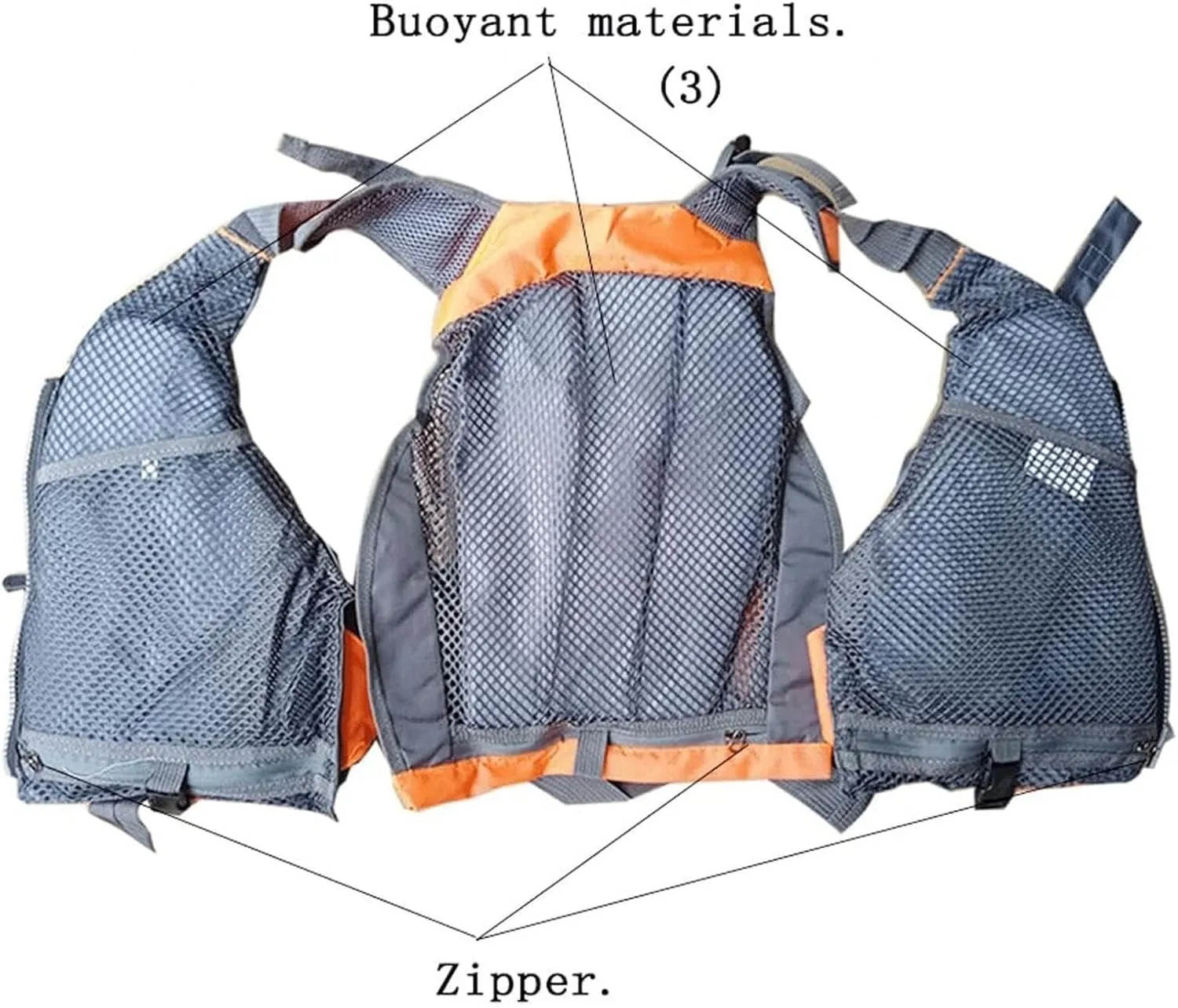 Fishing Jackets with Adjustable Latch and Zipper, Multi-Pockets Jacket for Boating Fishing Surfing