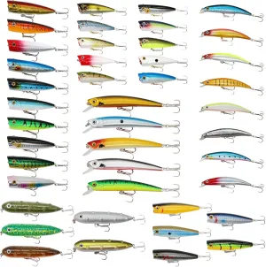 Fishing Lures Set Minnow Crankbaits Grasshopper Bait Multi-Stage Bait Multi-Size Hard Baits