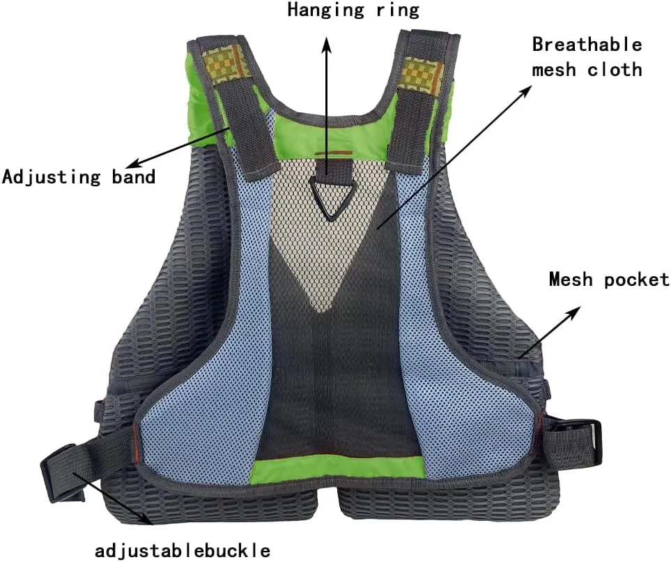 Fishing vest Fly fishing Luya Stream Fishing multi-pocket sizes are adjustable for both men and women
