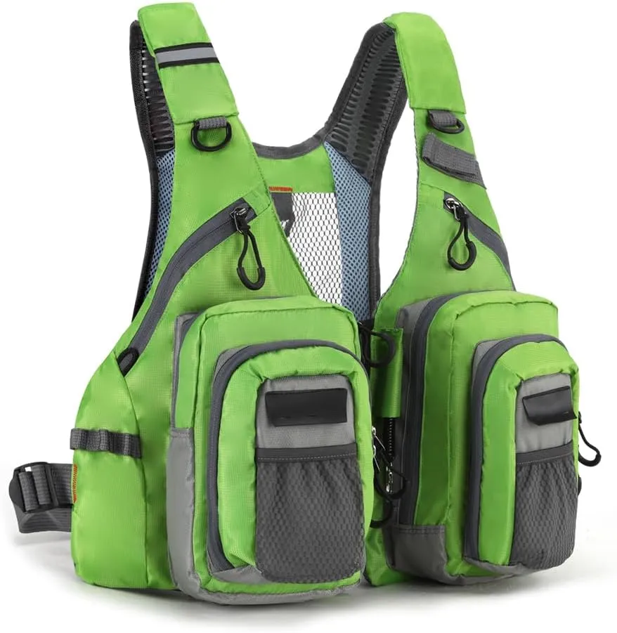 Fishing vest Fly fishing Luya Stream Fishing multi-pocket sizes are adjustable for both men and women