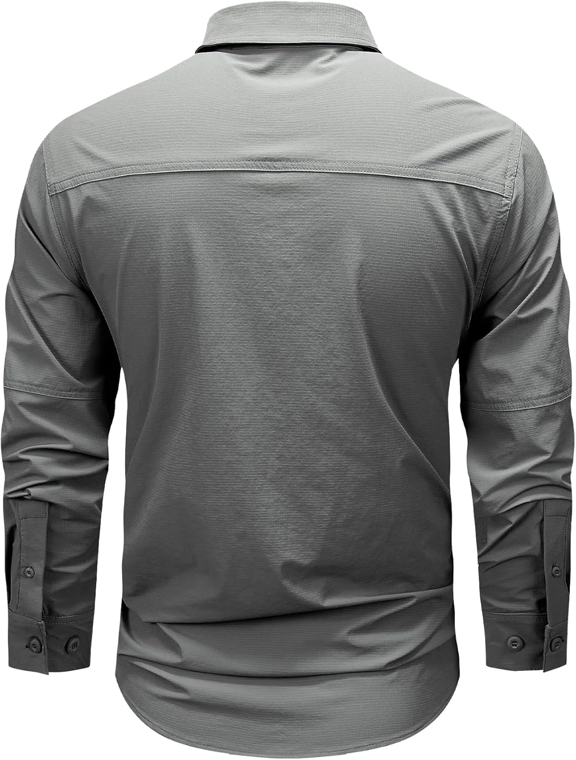 FREDD MARSHALL Men's Long Sleeve Multi Pockets Work Shirts
