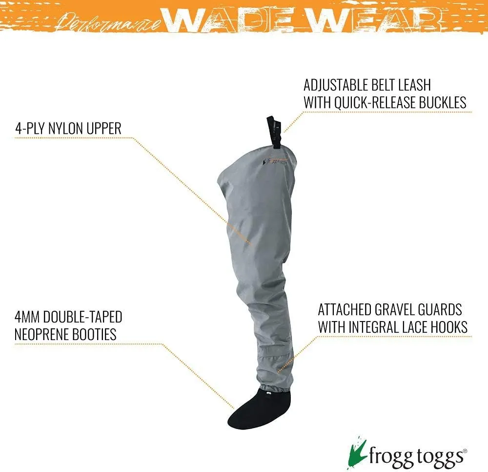 FROGG TOGGS Canyon II Breathable Waterproof Stockingfoot Fishing Hip Wader for Fishing