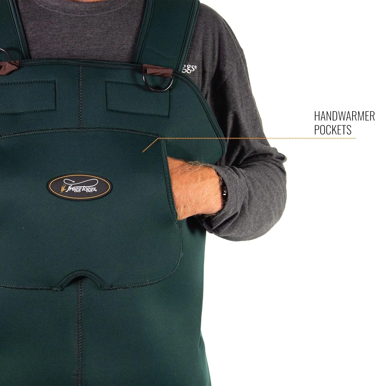 FROGG TOGGS Men's Amphib Neoprene Waterproof Fishing Bootfoot Chest Wader for Fishing