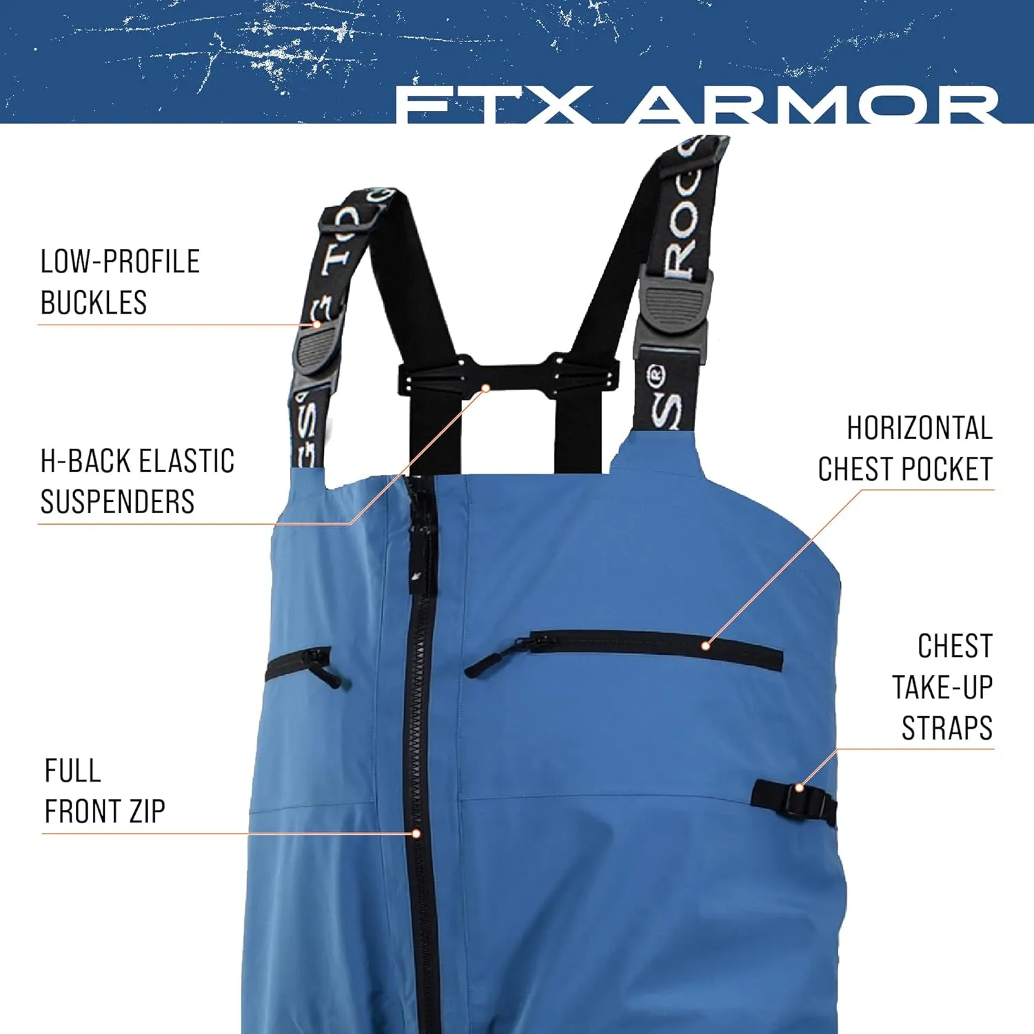 FROGG TOGGS Men's FTX Armor Premium Waterproof Rain, Fishing Bibs