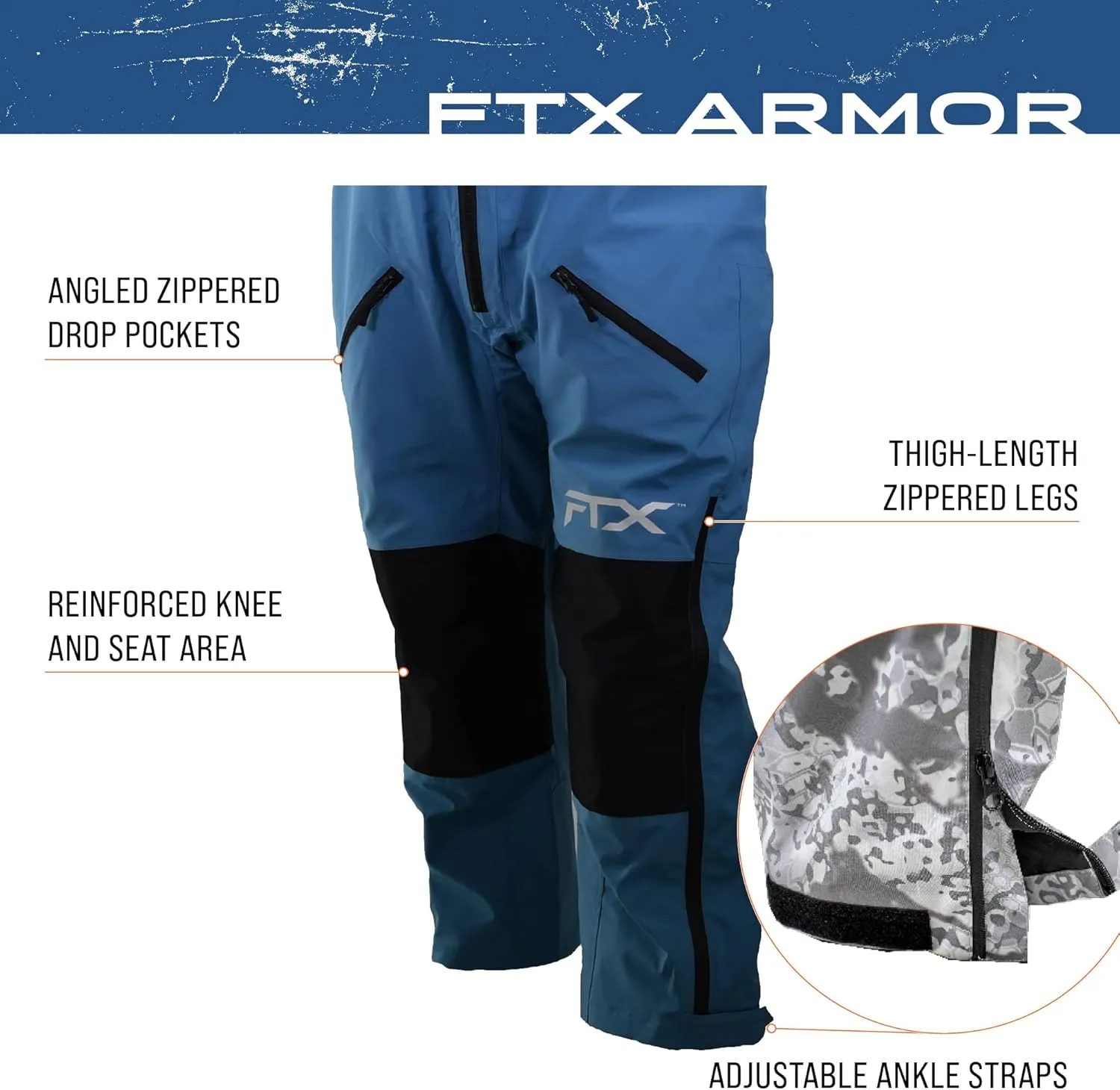 FROGG TOGGS Men's FTX Armor Premium Waterproof Rain, Fishing Bibs