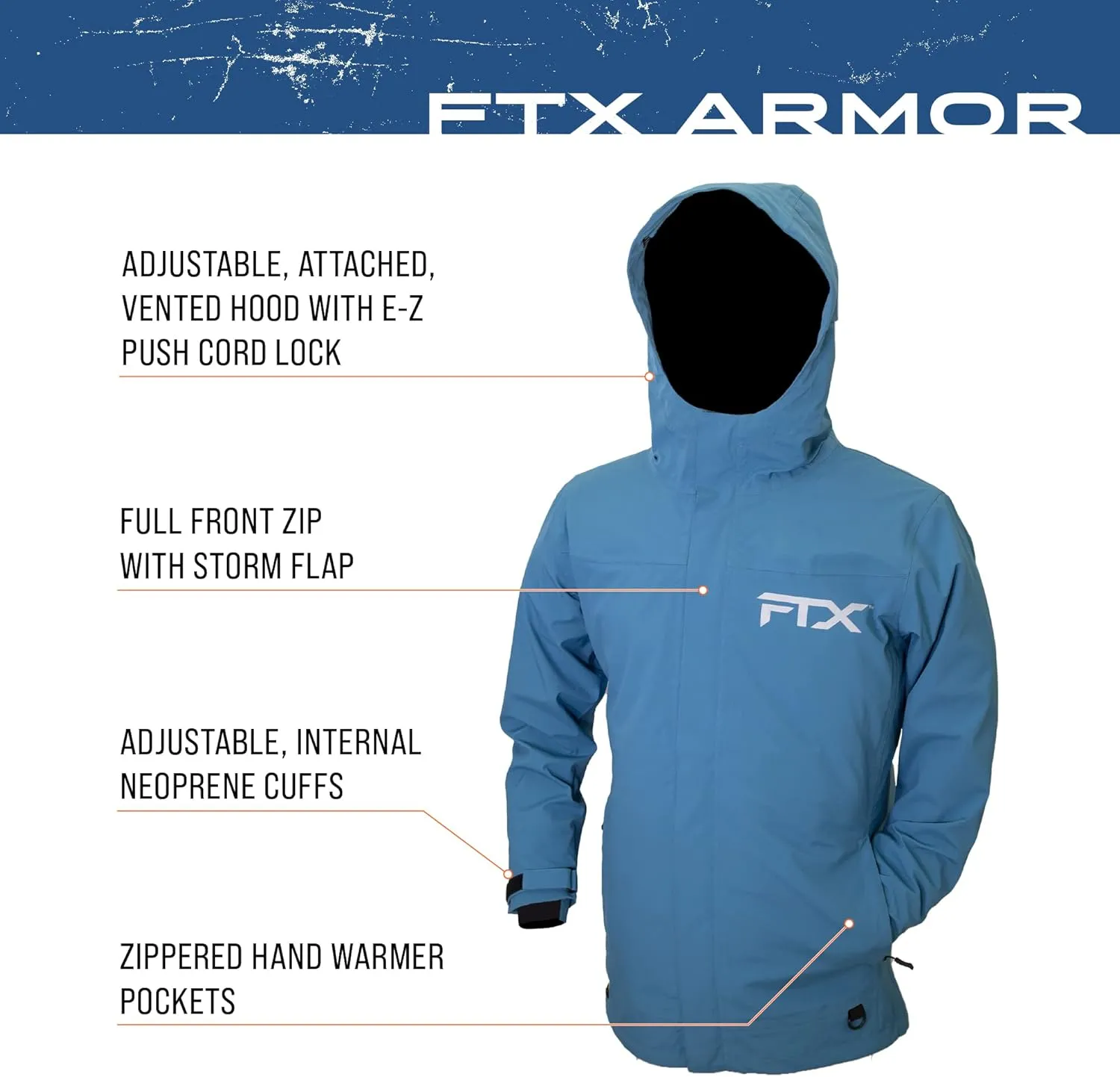 FROGG TOGGS Men's FTX Armor Premium Waterproof Rain, Fishing/Anglers Jacket