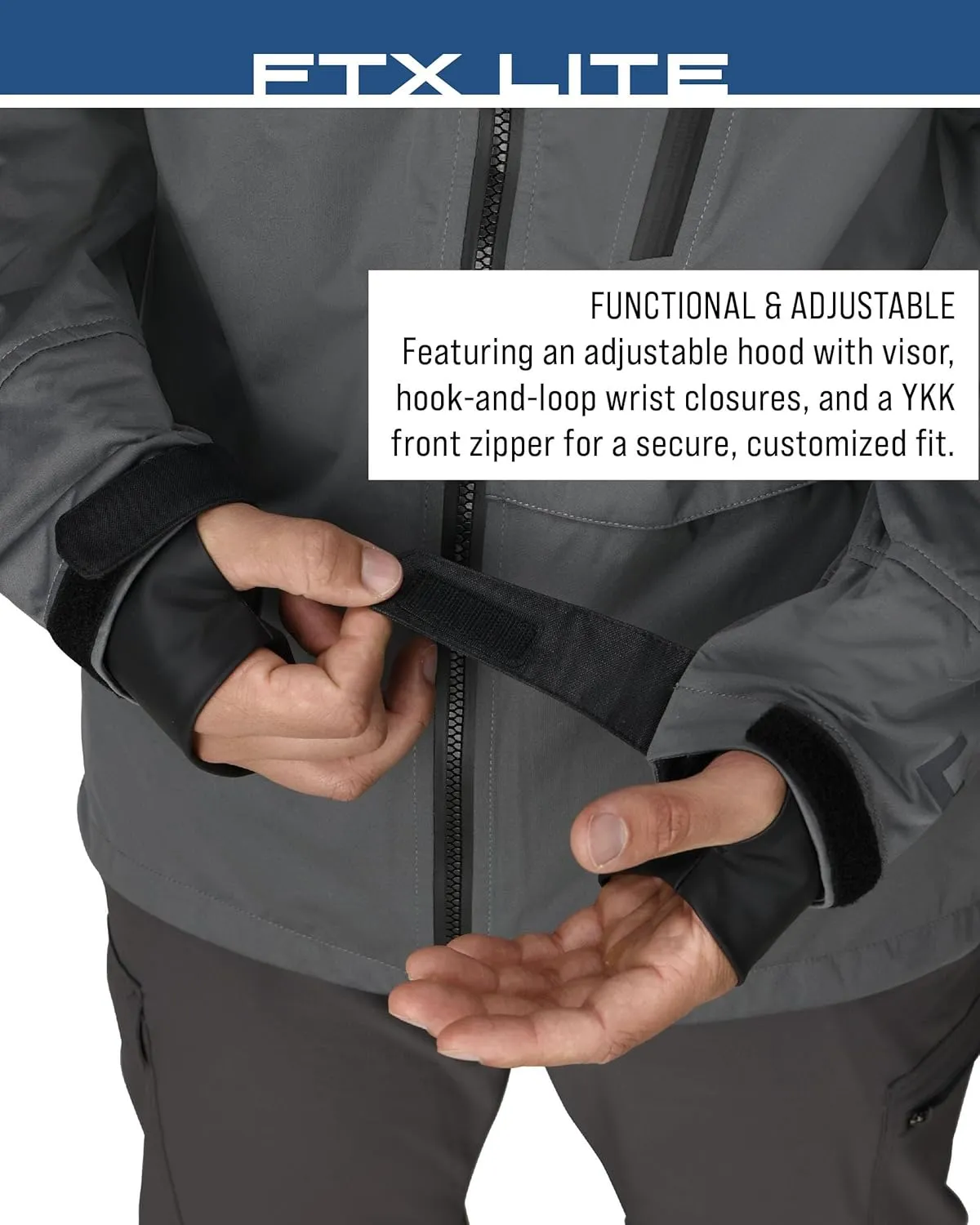 FROGG TOGGS Men's Ftx Lite Wading Waterproof, Breathable, Fishing Jacket