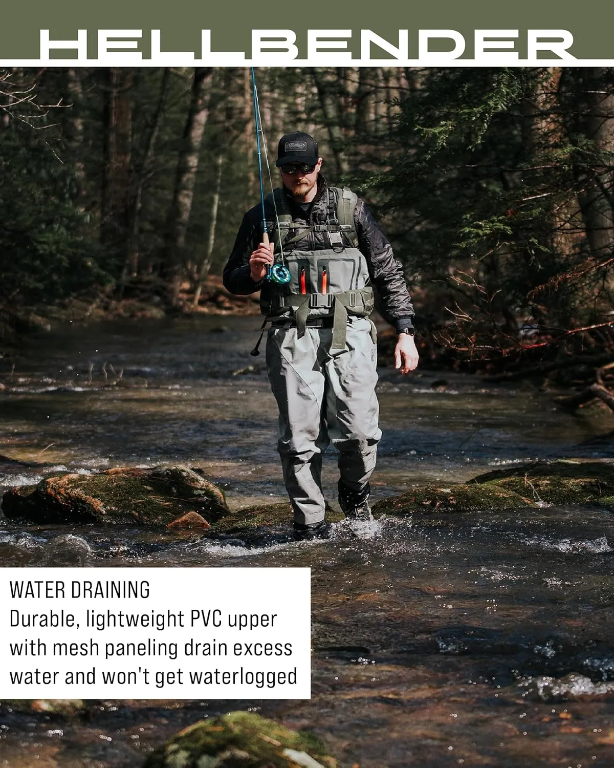 FROGG TOGGS Men's Hellbender Waterproof Fishing Wading Boot for Fishing in Felt or Cleated
