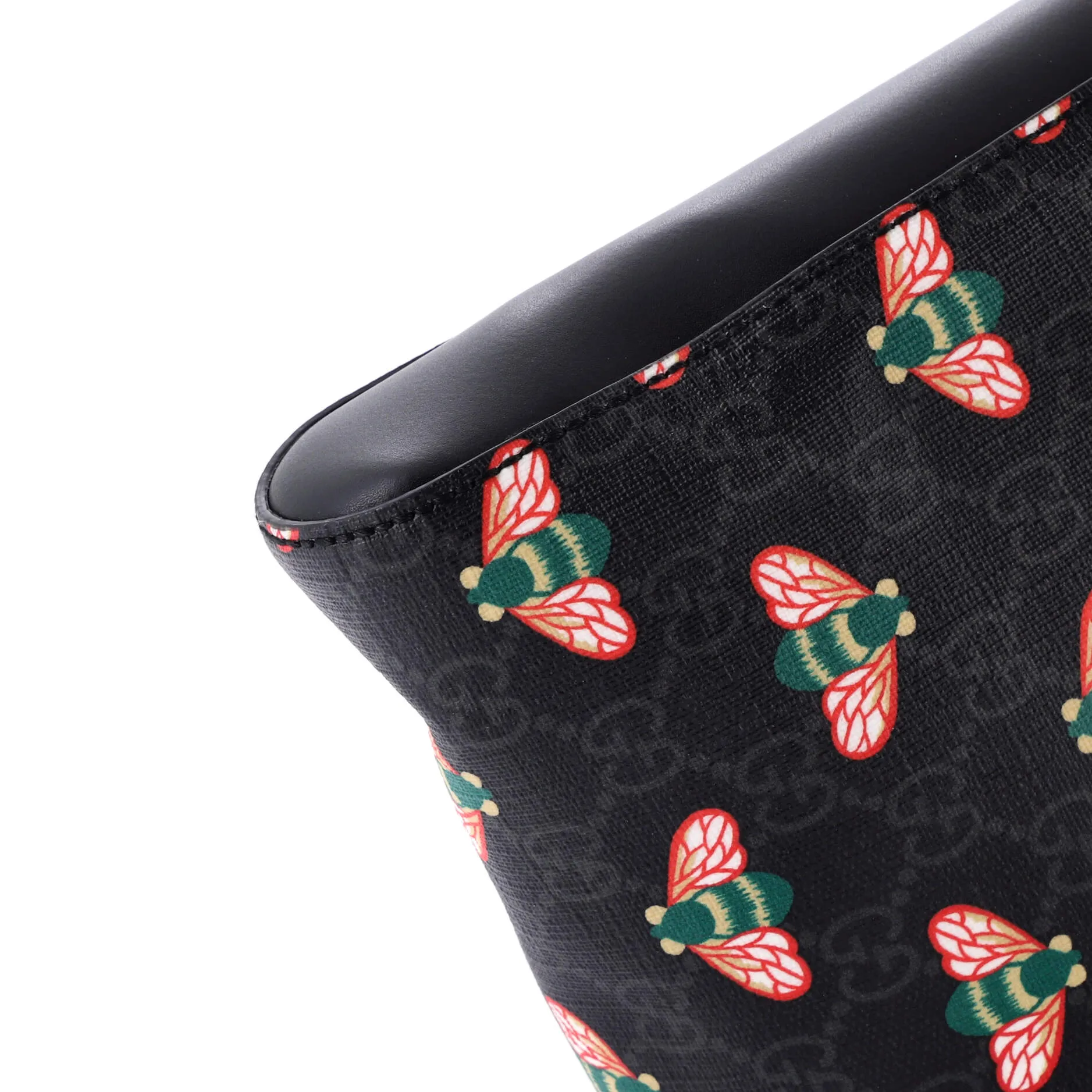 Front Zip Messenger Printed GG Coated Canvas Medium
