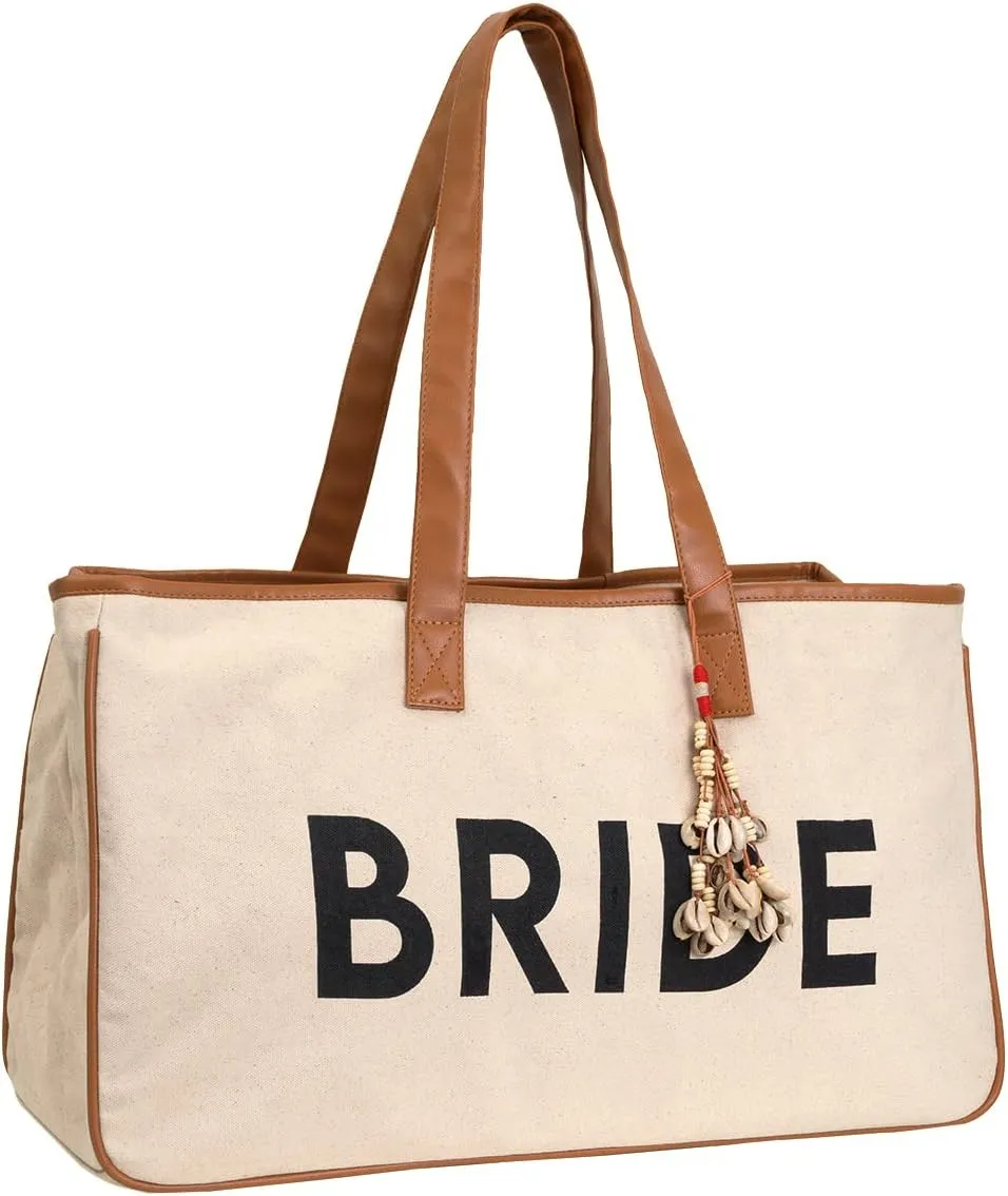 Funky Junque Premium Canvas Tote Bag with Inspirational Quote Lining