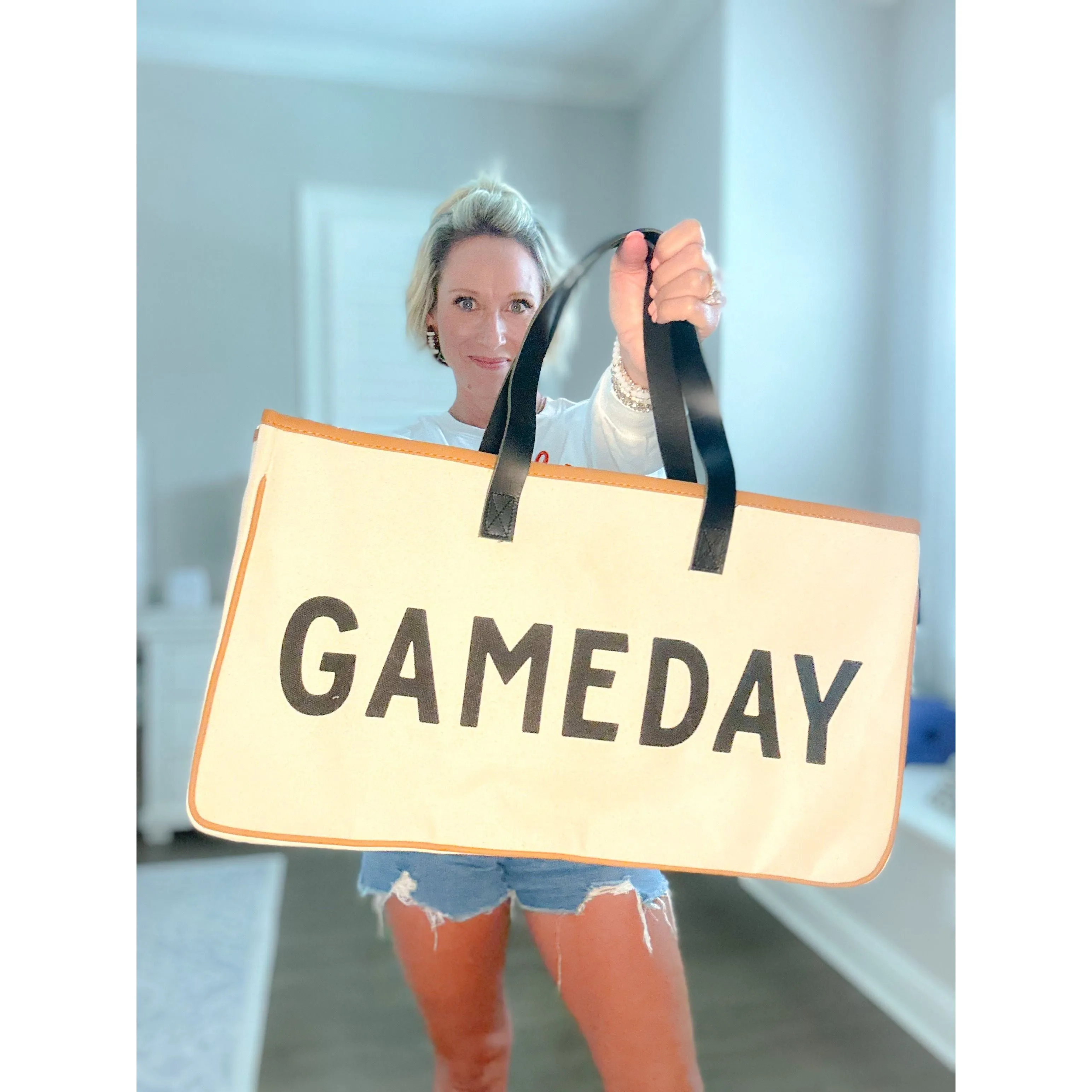 Game Day Canvas Tote