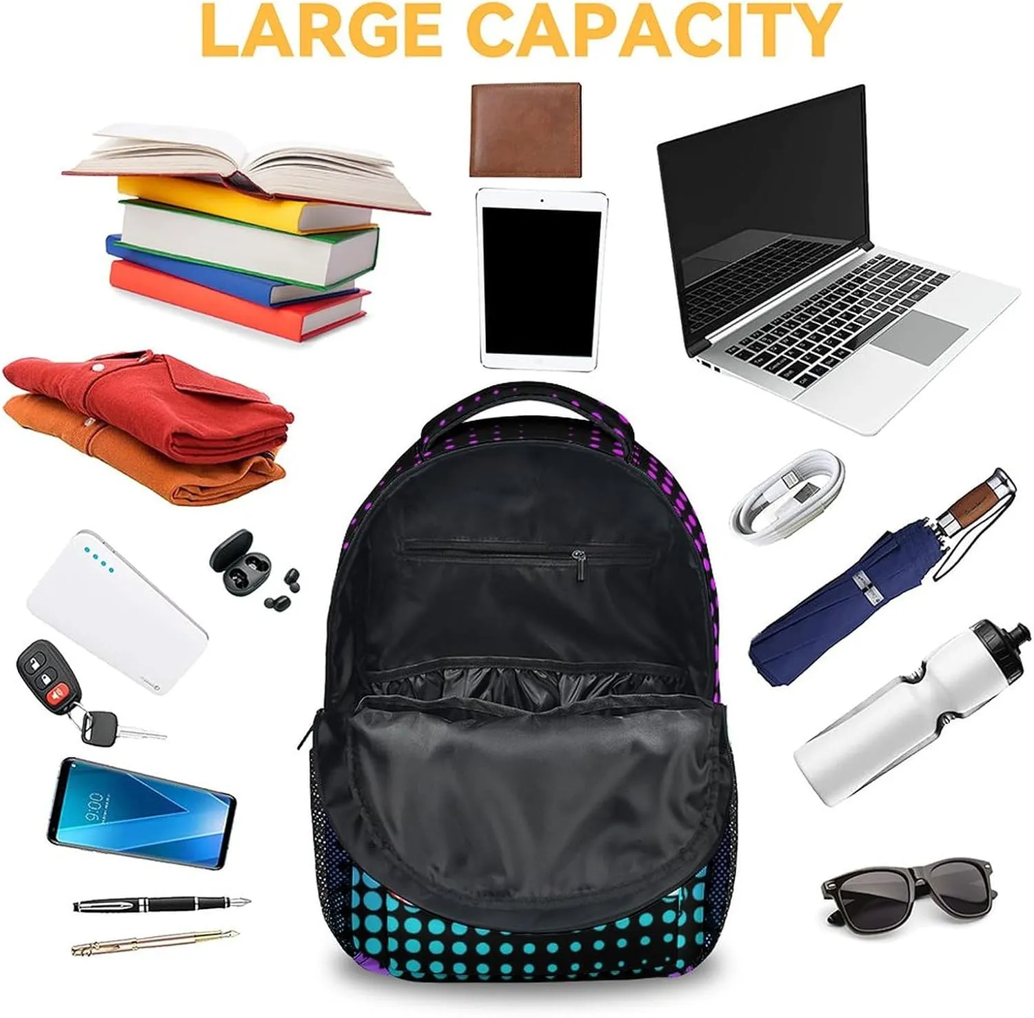 Gamer Backpack for Boys, 16 Inch Gaming Backpacks for School, Cool, Adjustable Straps, Durable, Lightweight, Large Capacity Bookbag for Kids