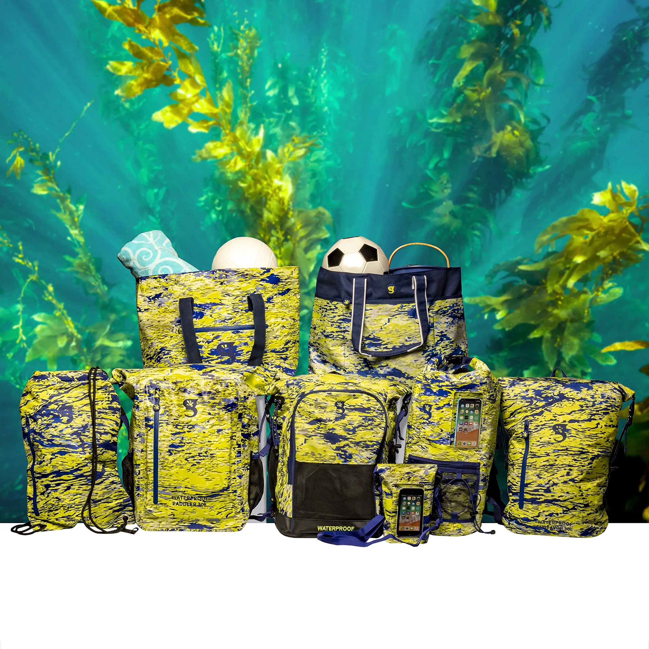 Geckobrands Escape Waterproof Beach Tote