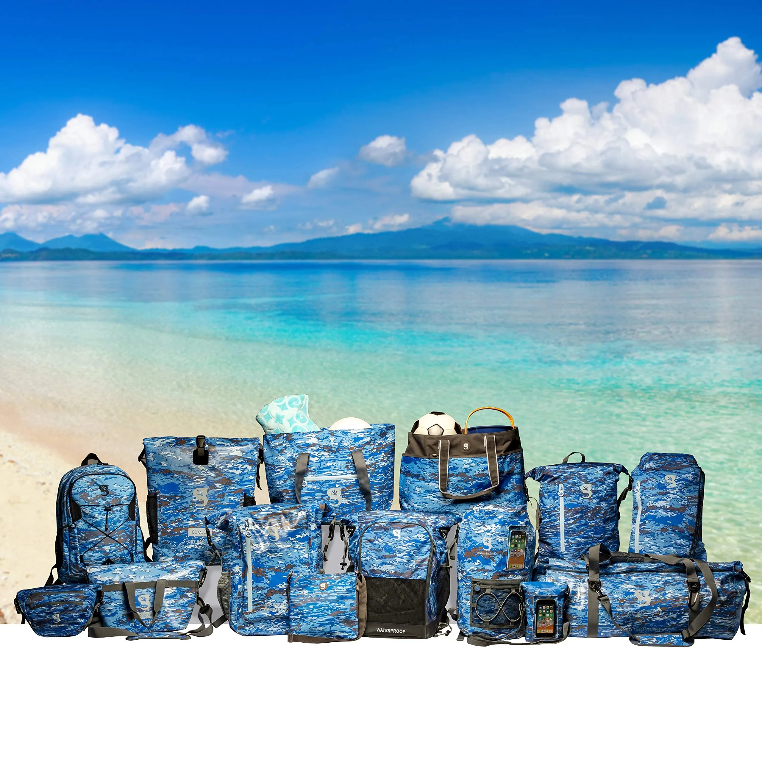Geckobrands Escape Waterproof Beach Tote
