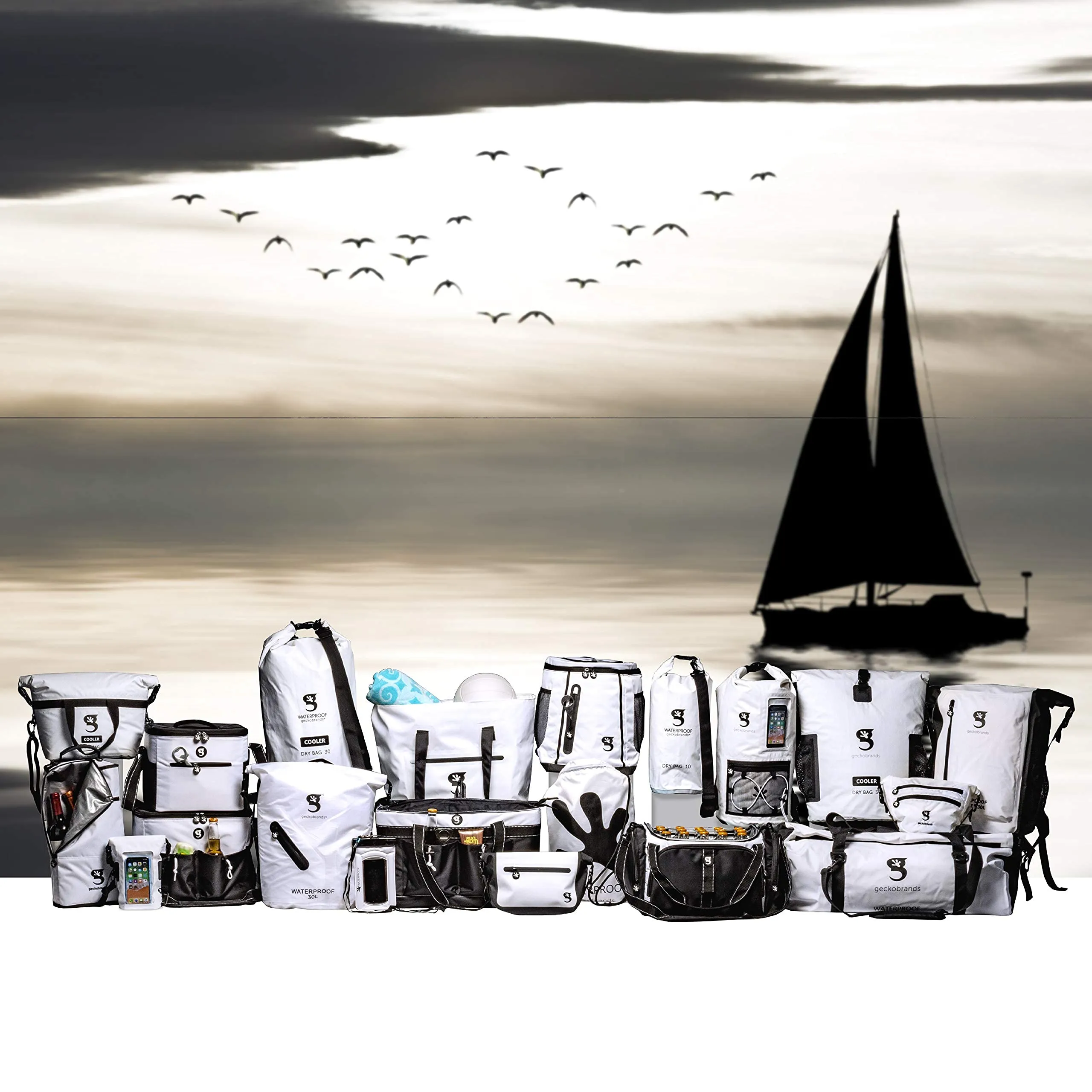 Geckobrands Escape Waterproof Beach Tote