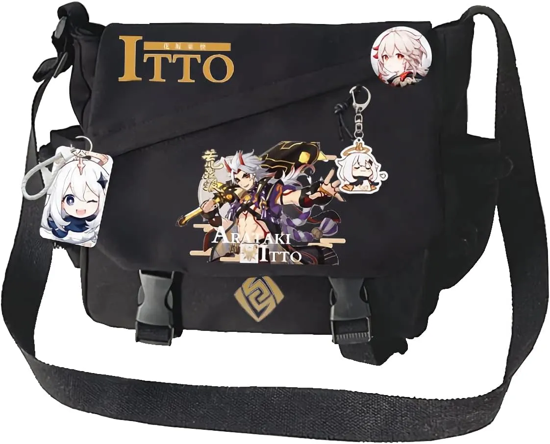 Genshin Impact Crossbody Bag Xiao Single Shoulder Bag Handbag Adult Single Shoulder Backpack Bag