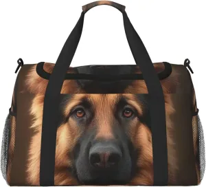 German Shepherd Travel Duffel Bag Tote Bag Sports Gym Bag For Women And Men