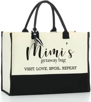 Grandma Gifts Canvas Tote Bag - Birthday & Appreciation Gift for Women Grandmother - Waterproof Beach Bag