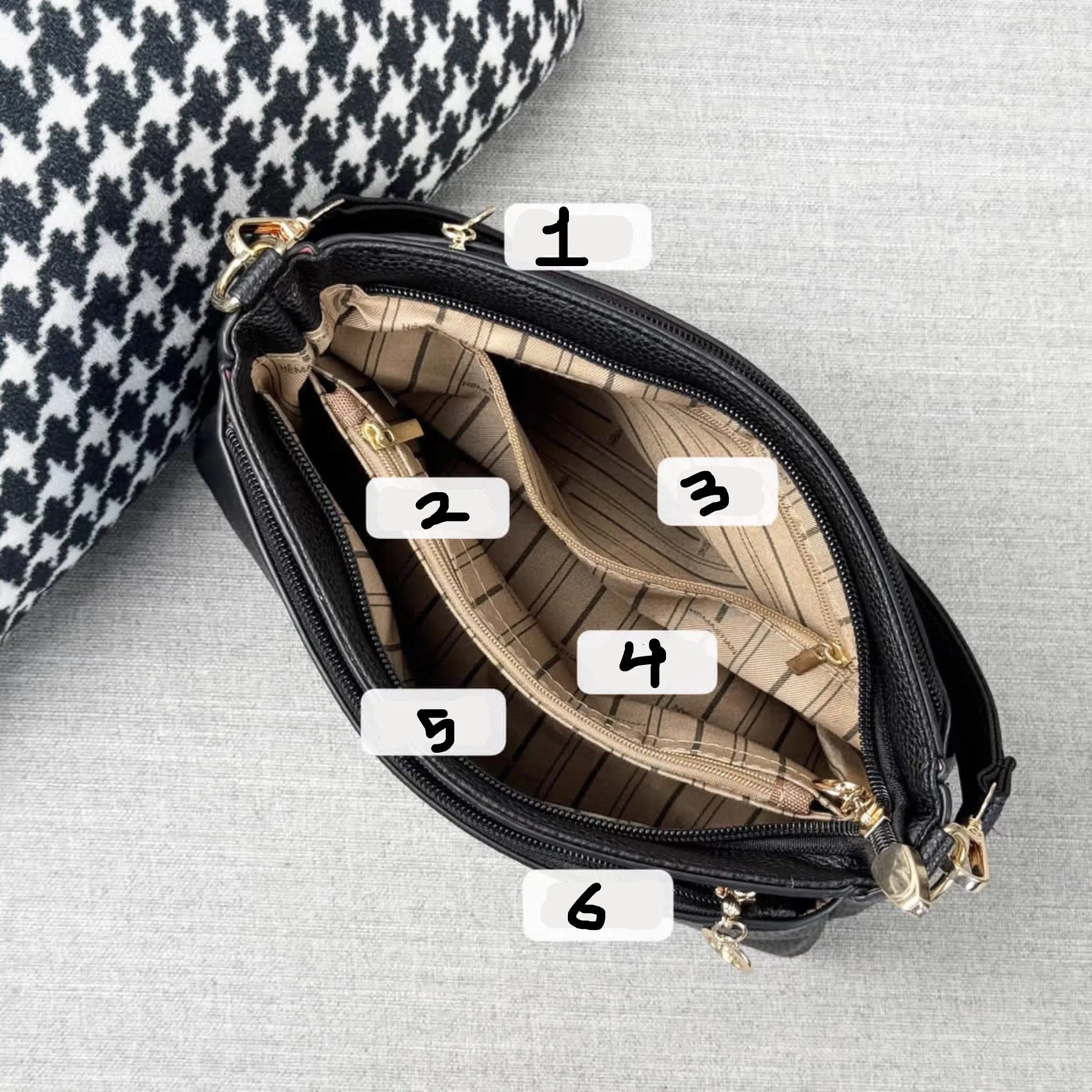 Green Vena Sling Bag