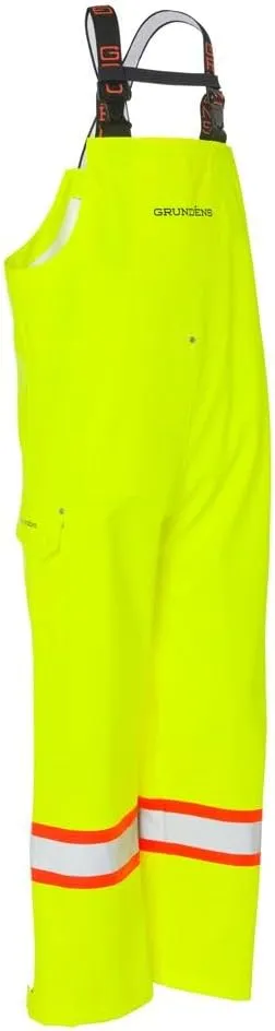 Grundens CSA Neptune Fishing Bib - Men's Adult Fishermen Bibs - Black - Medium (30 Inseam)